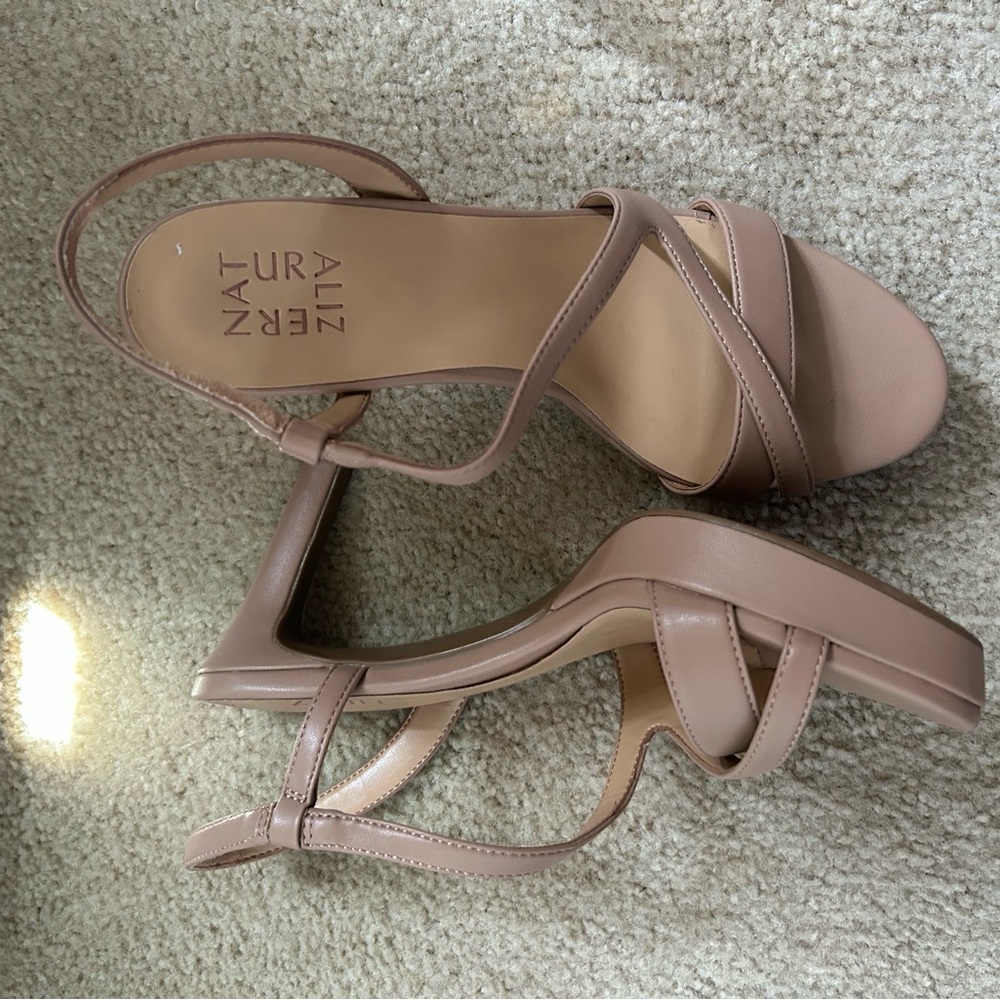 Naturalizer Women’s Blush Strappy Slingback Heels - Picture 3 of 5